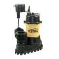 K2 Pumps 1/3 HP Submersible Sump Pump with Quick Connect Fitting and Vertical Switch SPI03303VPK